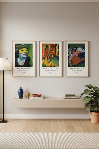 Triptyque Max Pechstein - 30 x 40 cm