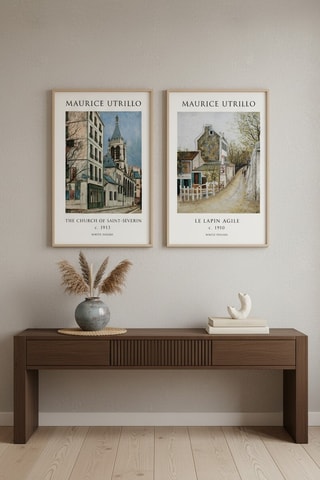 2 cuadros Maurice Utrillo - 30 x 40 cm
