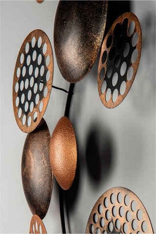 Décoration murale Cardone - 90 x 8 x 42 cm - Bronzé et doré