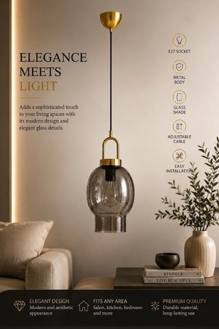Suspension - Doré - 40 W