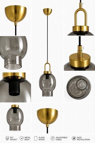 Suspension - Doré - 40 W