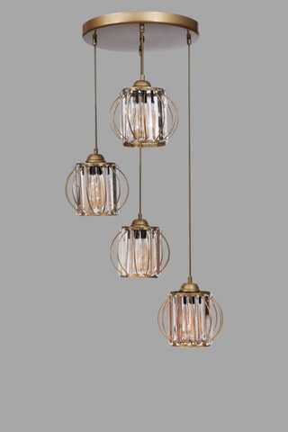 Suspension - Doré - 4 x 40 W