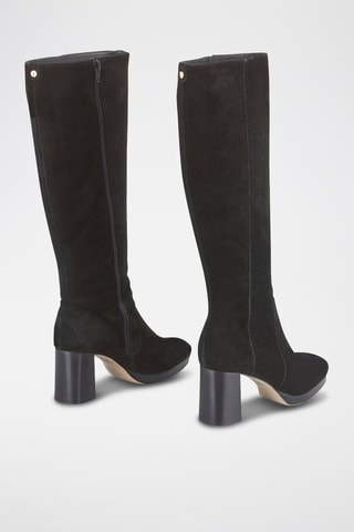 Botas de piel - Negro