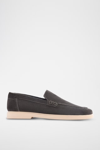 Mocassins en nubuck - Anthracite