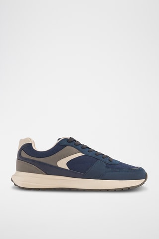 Baskets - bleu cobalt et écru