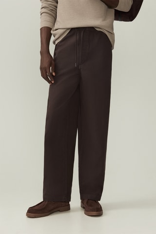 Jogger relaxed - Marron