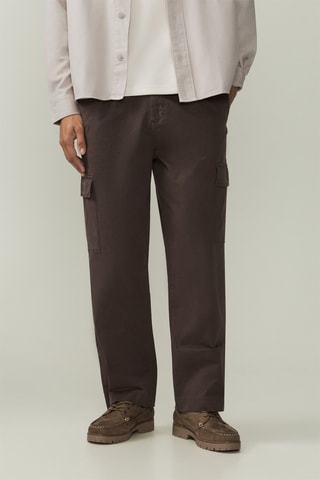 Pantalon cargo - Marron