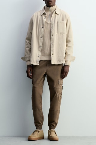 Pantalon cargo - Marron
