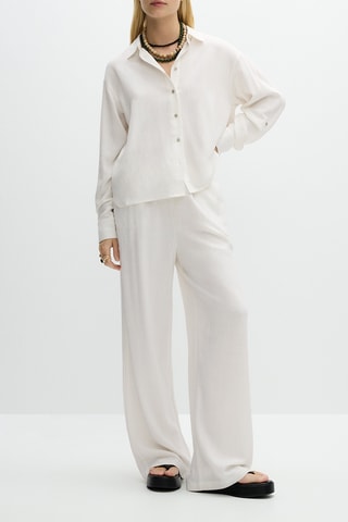 Pantalon wide legs - Blanc