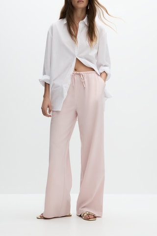 Pantalon straight - Rose clair