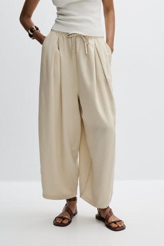 Pantalon balloon - Ivoire