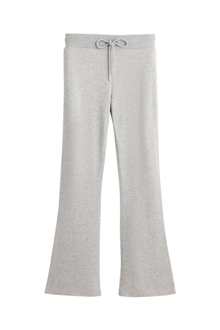 Pantalon flare taille haute - Gris chiné