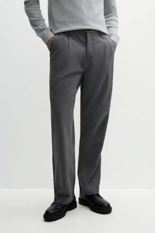 Pantalon de costume - Gris foncé chiné