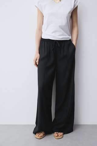 Pantalon wide legs - Noir