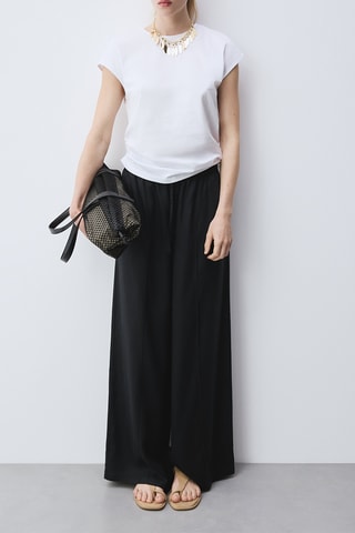 Pantalon wide legs - Noir