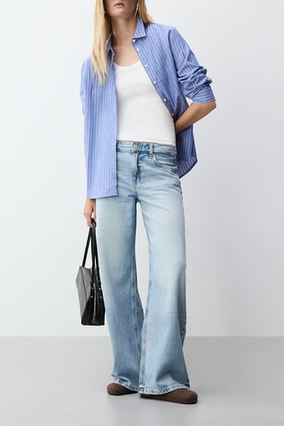 Jeans wide legs - Blu