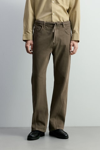 Jean flare - Marron