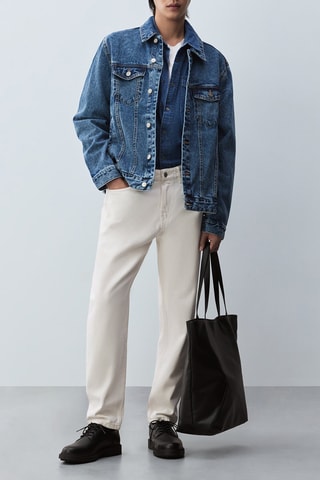 Veste en jean - Bleu cobalt