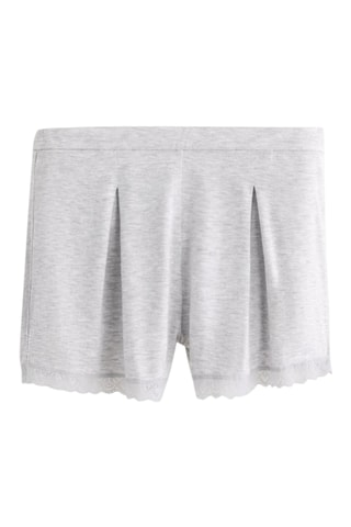 Shorts pigiama - Grigio chiaro melange