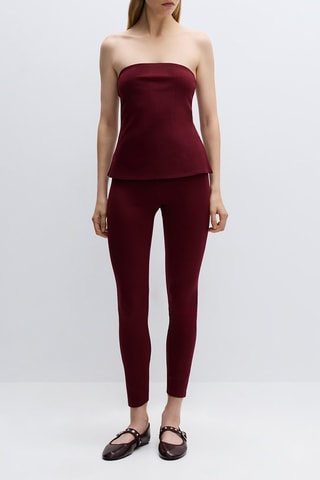 Top bustier - Bordeaux