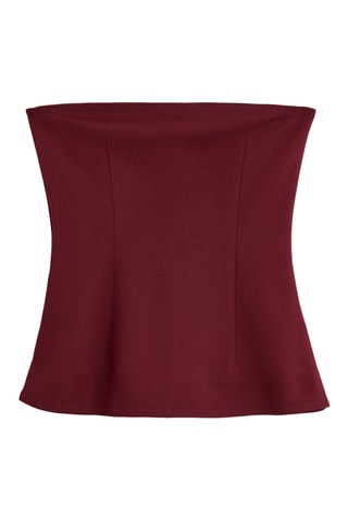 Top bustier - Bordeaux