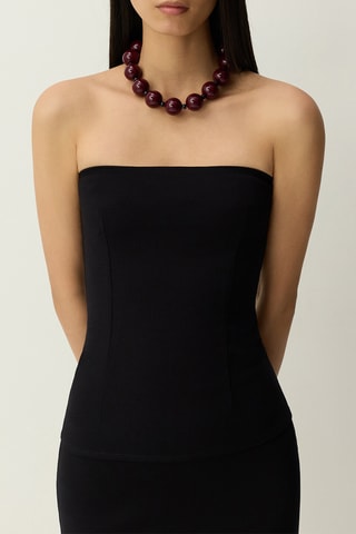 Top bustier - Noir