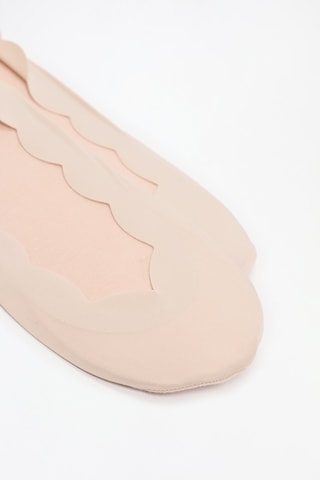 2 paires de protège-pieds - Beige