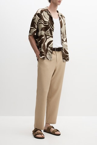 Chemise - Marron et beige