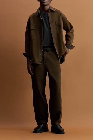 Surchemise en jean - Marron foncé