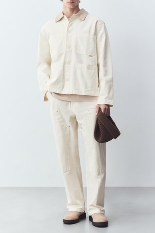 Surchemise en jean - Ecru