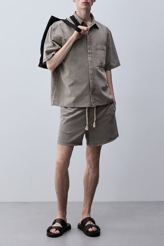 Chemise boxy - Gris foncé