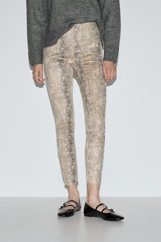 Legging - Beige et noir
