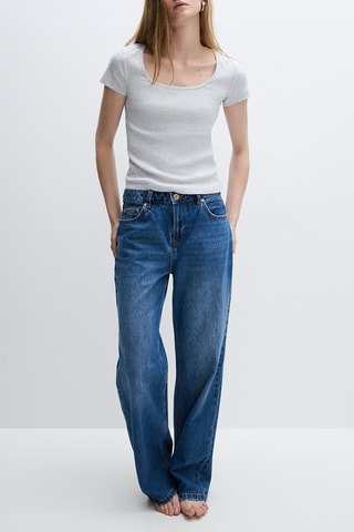 T-shirt - Gris clair chiné