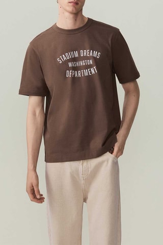 T-shirt slim - Marron