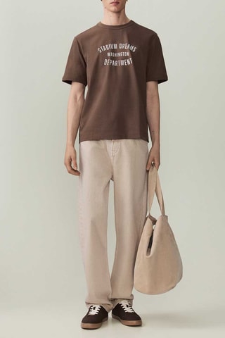 T-shirt slim - Marron