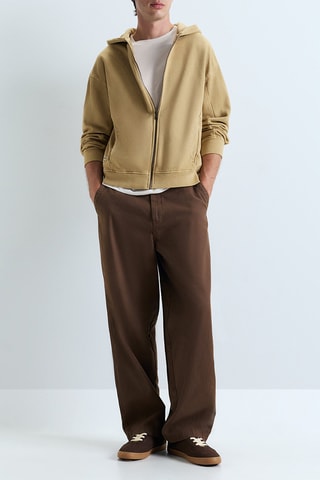 Sweat à capuche - Beige