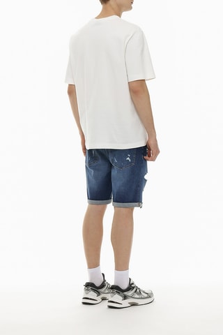 Short en jean - Bleu cobalt