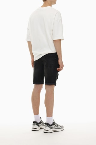 Short en jean - Noir