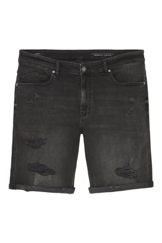 Short en jean - Noir