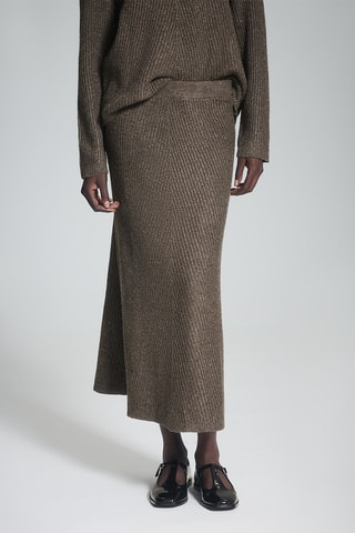 Jupe midi - Taupe