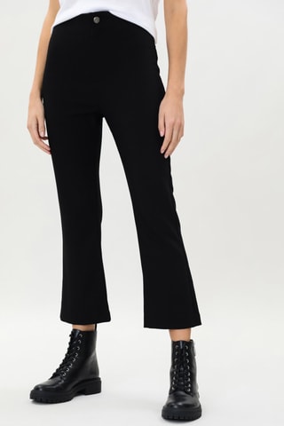 Pantacourt taille haute Noir