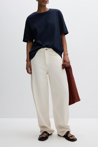 T-shirt oversize - Bleu marine