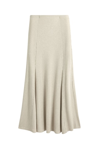 Jupe midi - Beige clair