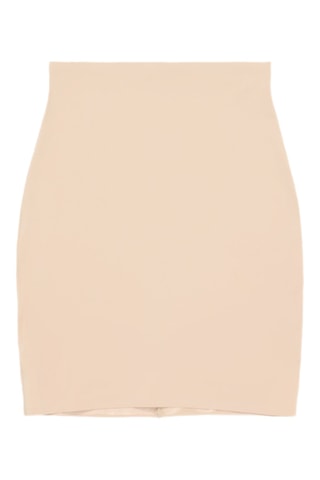 Jupe sculptante taille haute - Beige