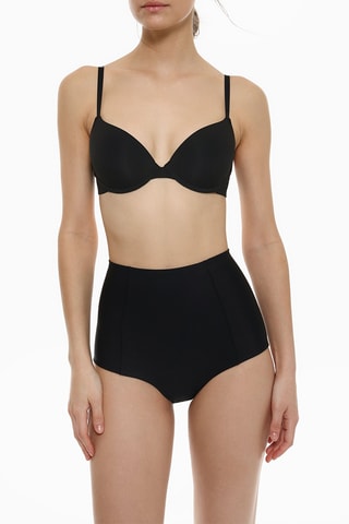 Culotte push-up taille haute - Noir