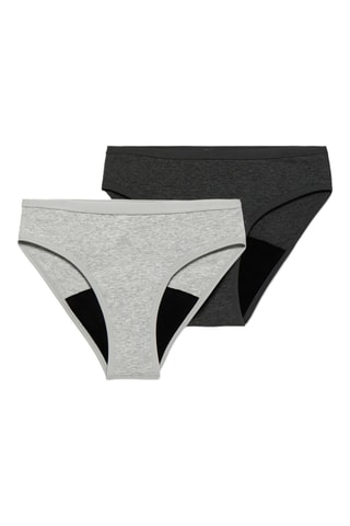 2 culottes menstruelles - Gris