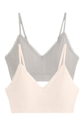 2 reggiseni preformati - Grigio e nude