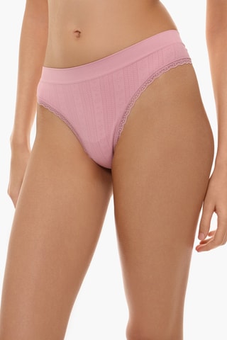 2 tangas - Rose et blanc