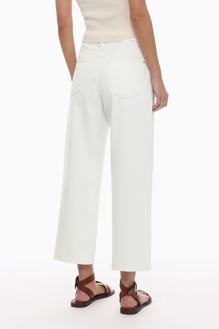 Jean wide legs taille haute - Blanc