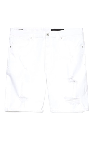 Short en jean - Blanc